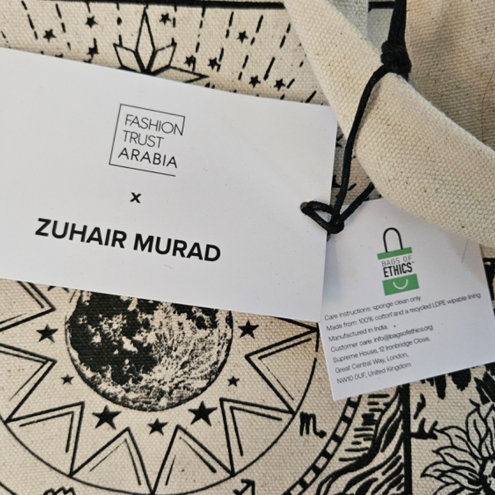 Zuhair Murad X Fashion Trust Arabia Tote Bag- Cream - Picture 4 of 7